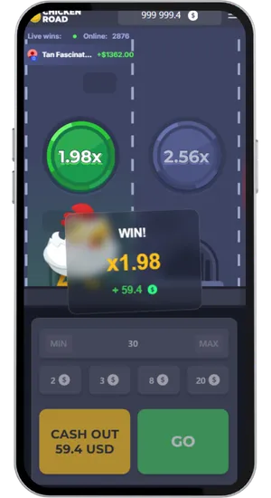 Playing Chicken Road and hitting Cash Out at any point to collect the current multiplier payout before the round ends